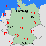 Vorhersage Sa, 02.11. Deutschland