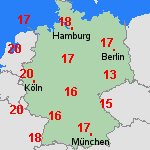 Vorhersage Fr, 18.10. Deutschland